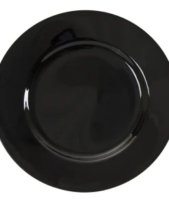 10 Strawberry Street Black Rim 12.25-inch Dinner Plate (Set of 6)