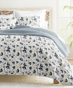 Becky Cameron All Season 3 Piece Floral Reversible Quilt Set