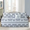 6 Piece Daybed Bedspread Set Navy Medallion