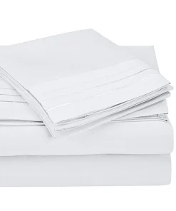 Kotter Home 3000 Series 3-Line Embroidered Bed Sheet Set