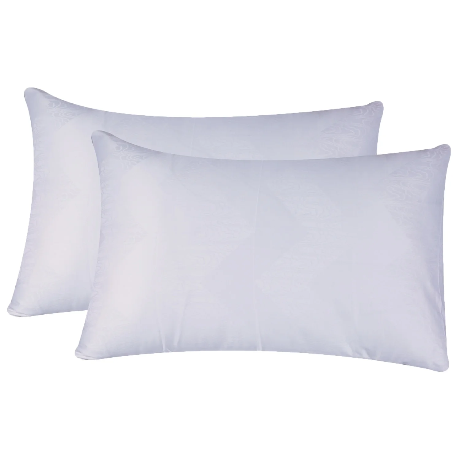 Just Linen 500 TC Cotton Jacquard Damask Pack of 4 Queen Pillow Cases