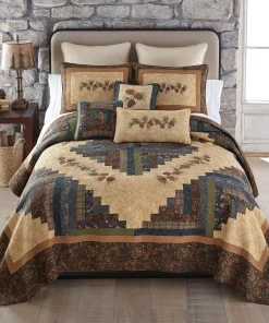 Donna Sharp's Cabin Raising Pinecone Quilt Set