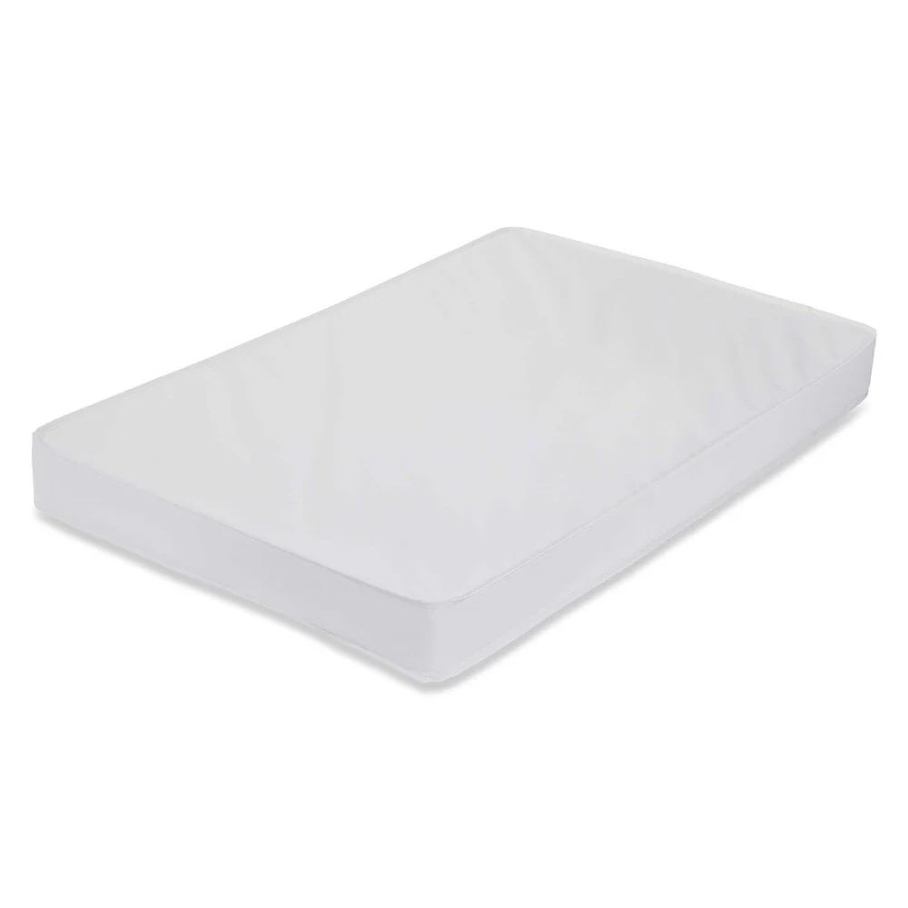 LA Baby 3-inch Mini Crib Mattress for Mini/Portable Cribs - White