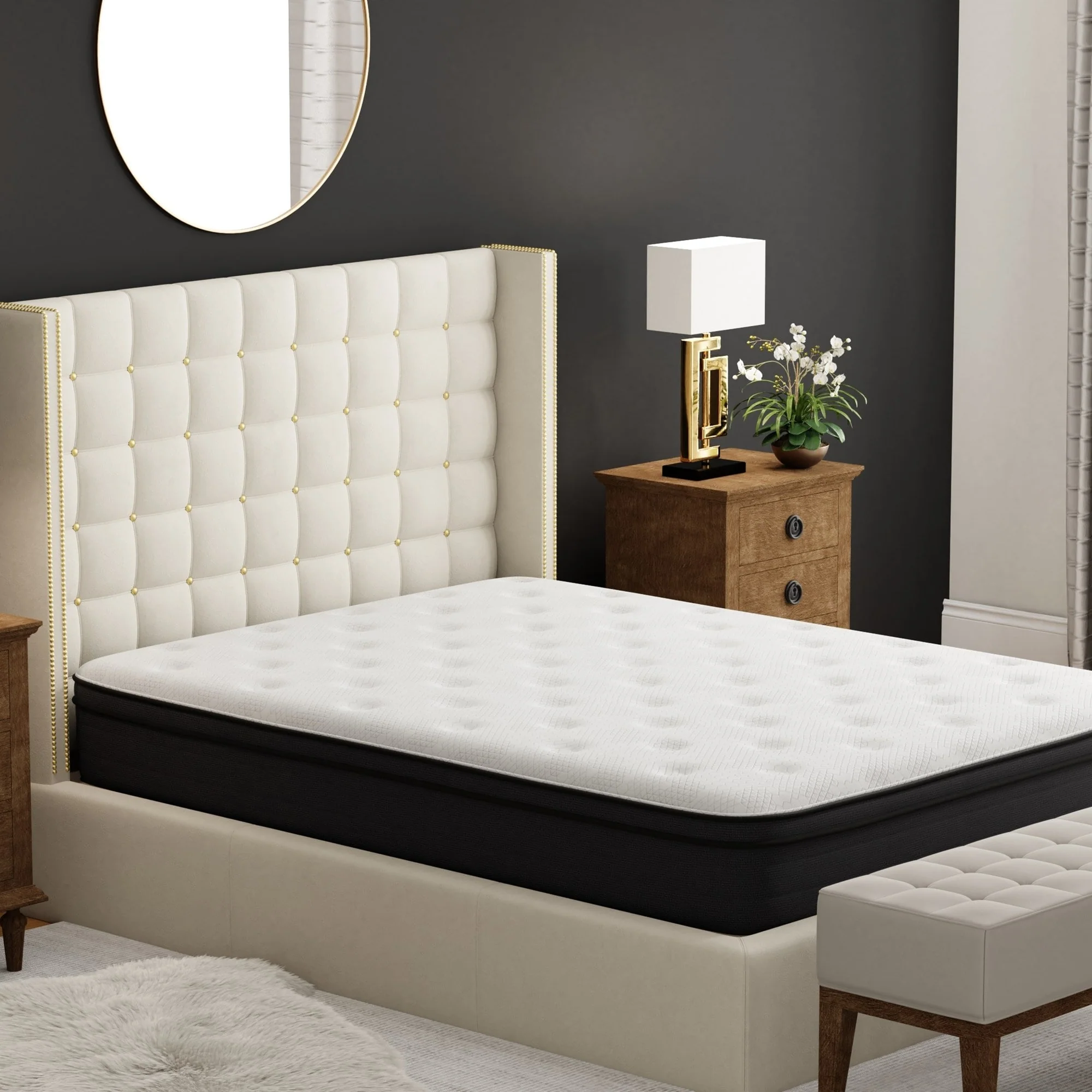 12" Euro Top Hybrid Memory Foam Mattress