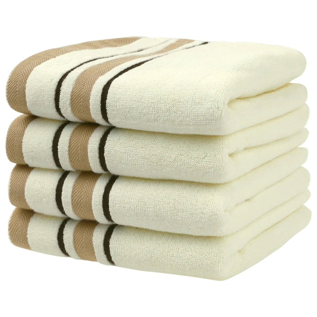 100% Cotton Hand Towels 14" x 30", Lightweight, Soft, Absorbent Washcloths Set for Home Bathroom Hotel - 14" x 30"