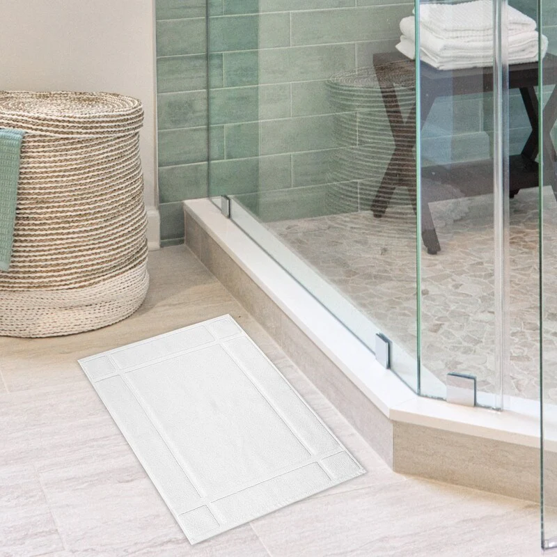 Bath Mat Pure Cotton 1350 GSM Soft Bath Mat by Ample Decor- 1 Pc