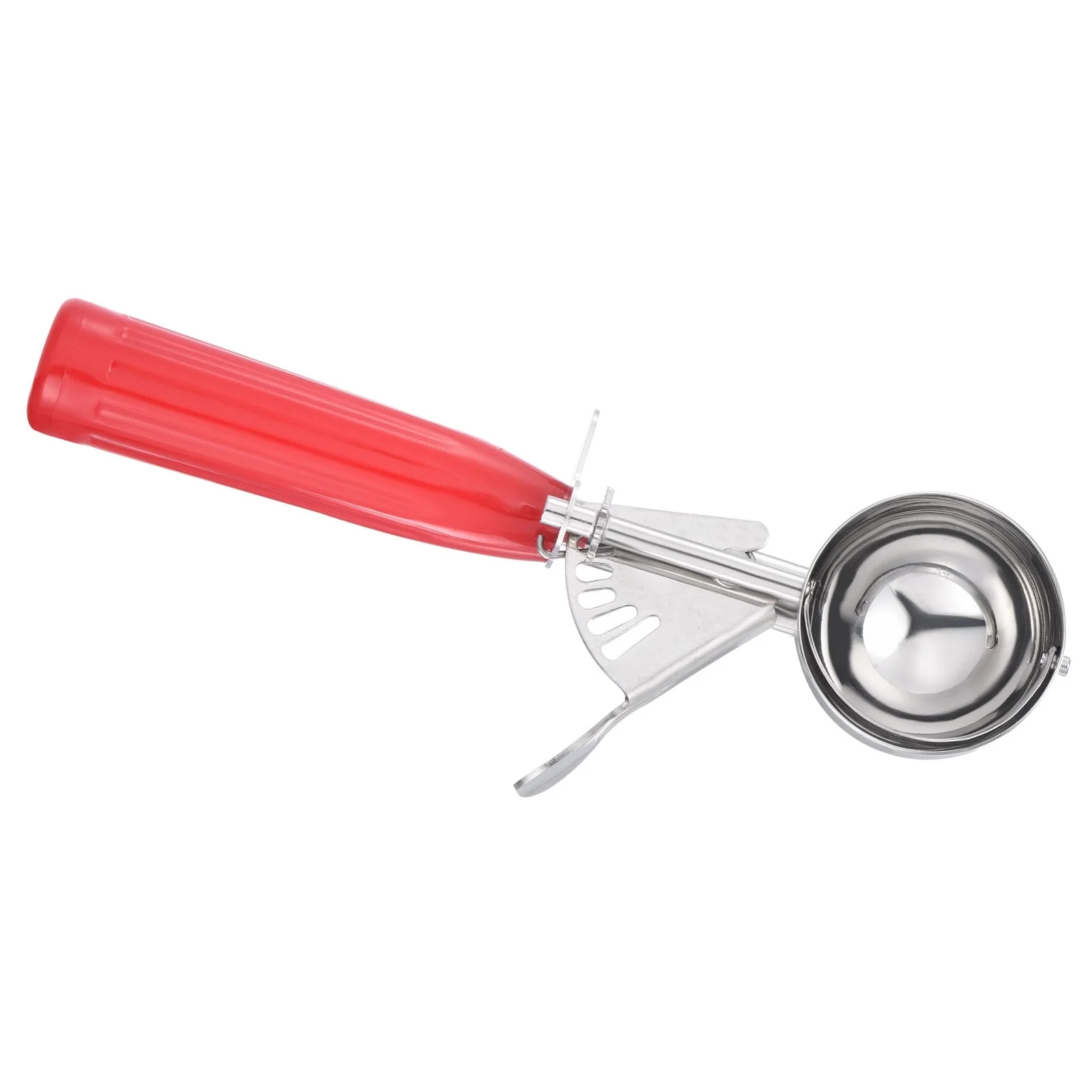 1.3 Ounce Ice Cream Scoop with Trigger, Portion Cookie Scoop, Red