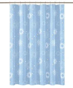 Lemon Tree Uriel 72x72 Blue Shower Curtain