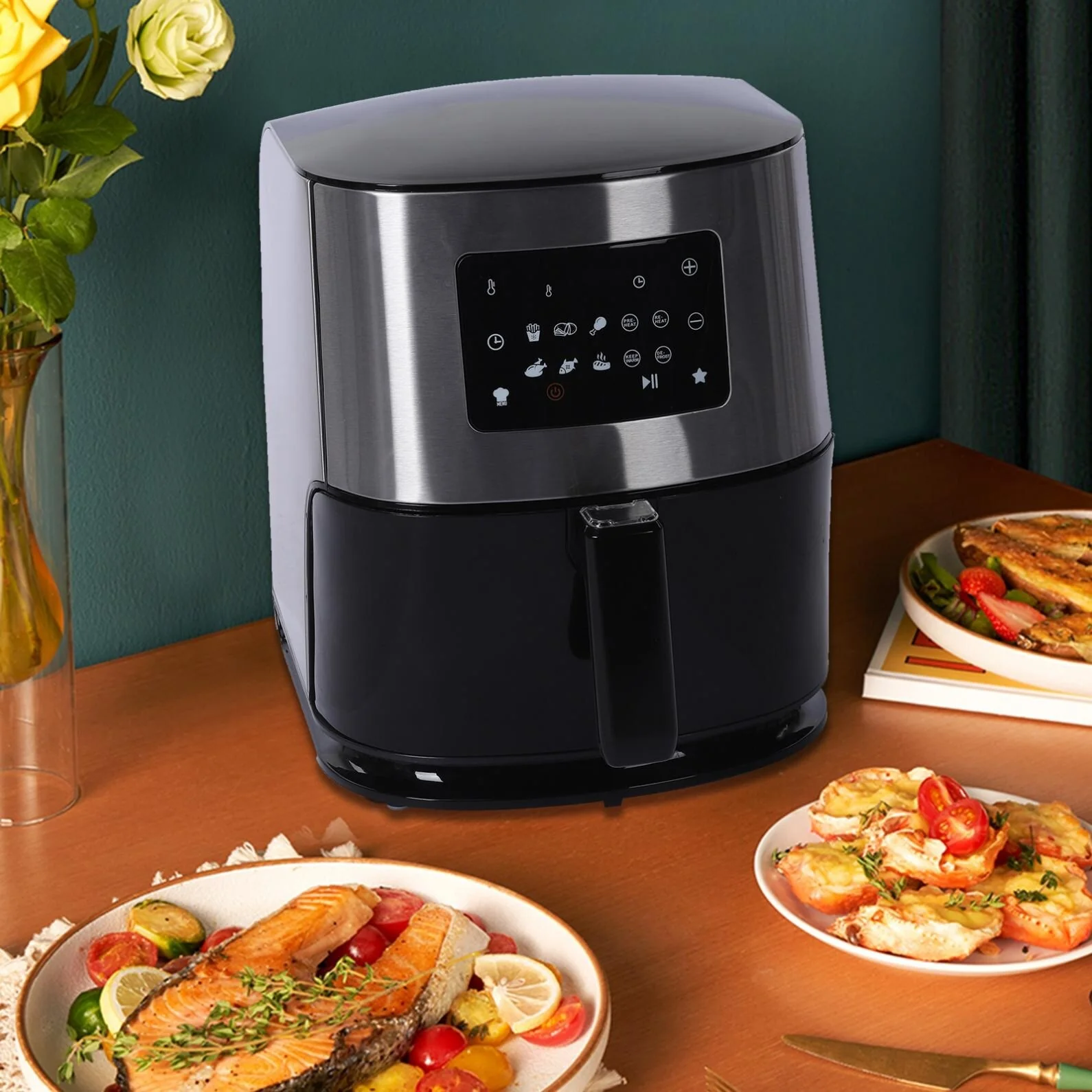 1.6GAL 1700W Digital Screen Air Fryer US Plug