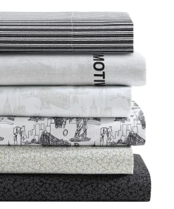 Kenneth Cole Printed Cozy Bonus Sheet Sets