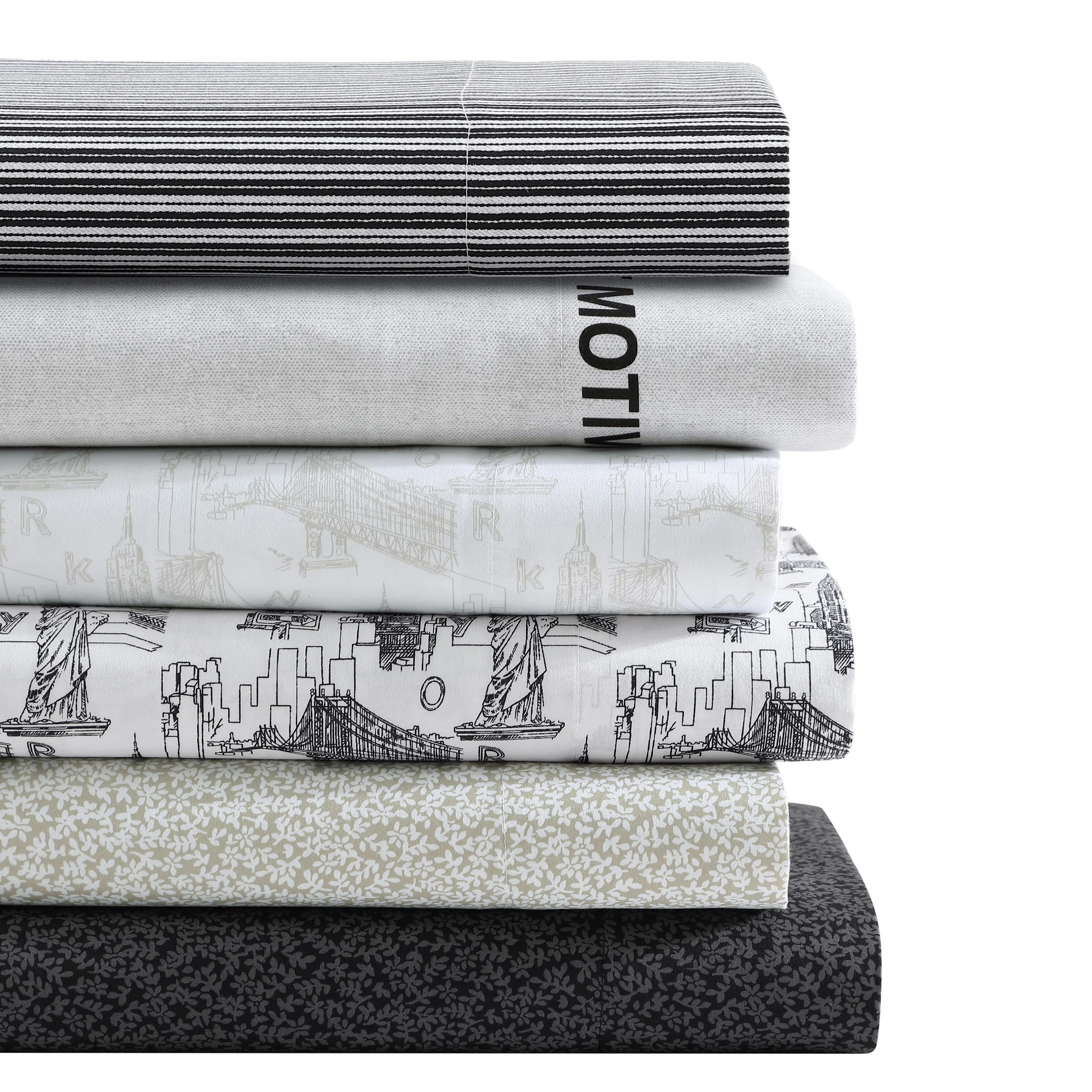 Kenneth Cole Printed Cozy Bonus Sheet Sets