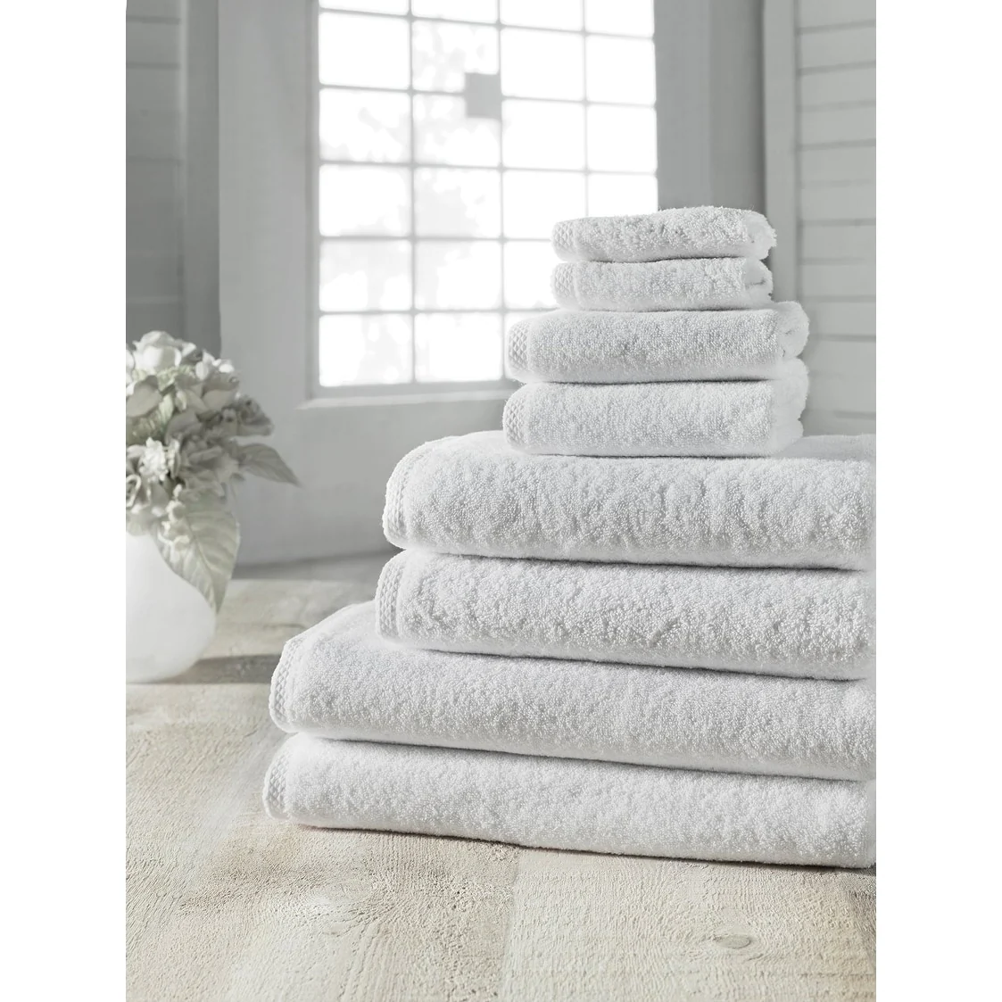 CTT %100 Turkish Cotton Towel Set 8 or 9 Pcs Quick Dry and Absorbent