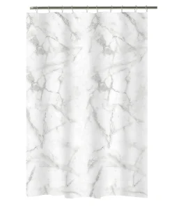 Bath Bliss Shower Curtain Marble Design