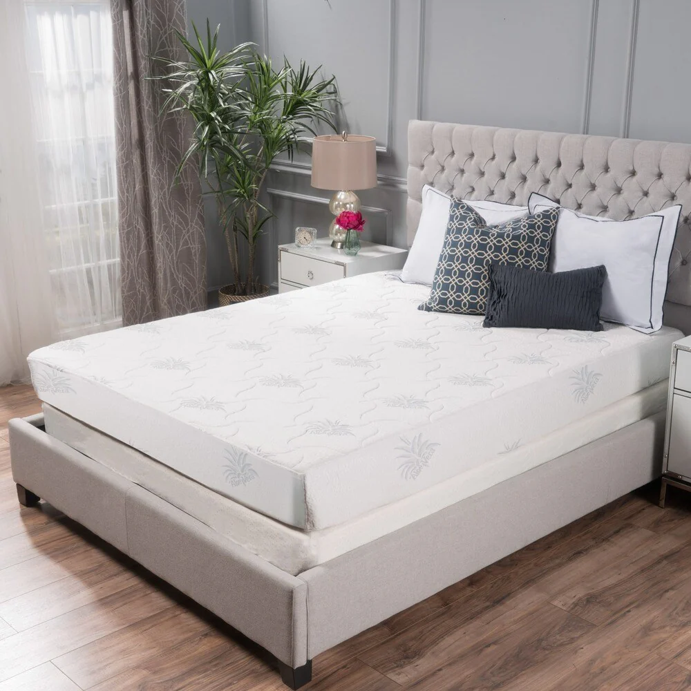 11" Aloe Gel Memory Foam Smooth Top Mattress by Christopher Knight Home