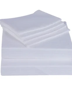 300 TC 100pct Egyptian Cotton Genuine Jacquard Damask Solid Sheet Set