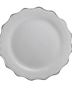 10 Strawberry Street Oxford Dinner Plate 11" Set of 6