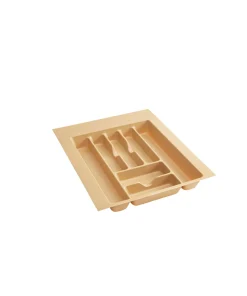 Large Almond Cutlery Organizer - 17.5"W x 21.25"D x 2.38"H