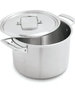 Demeyere Essential 5-ply 8-qt Stainless Steel Stock Pot with Lid