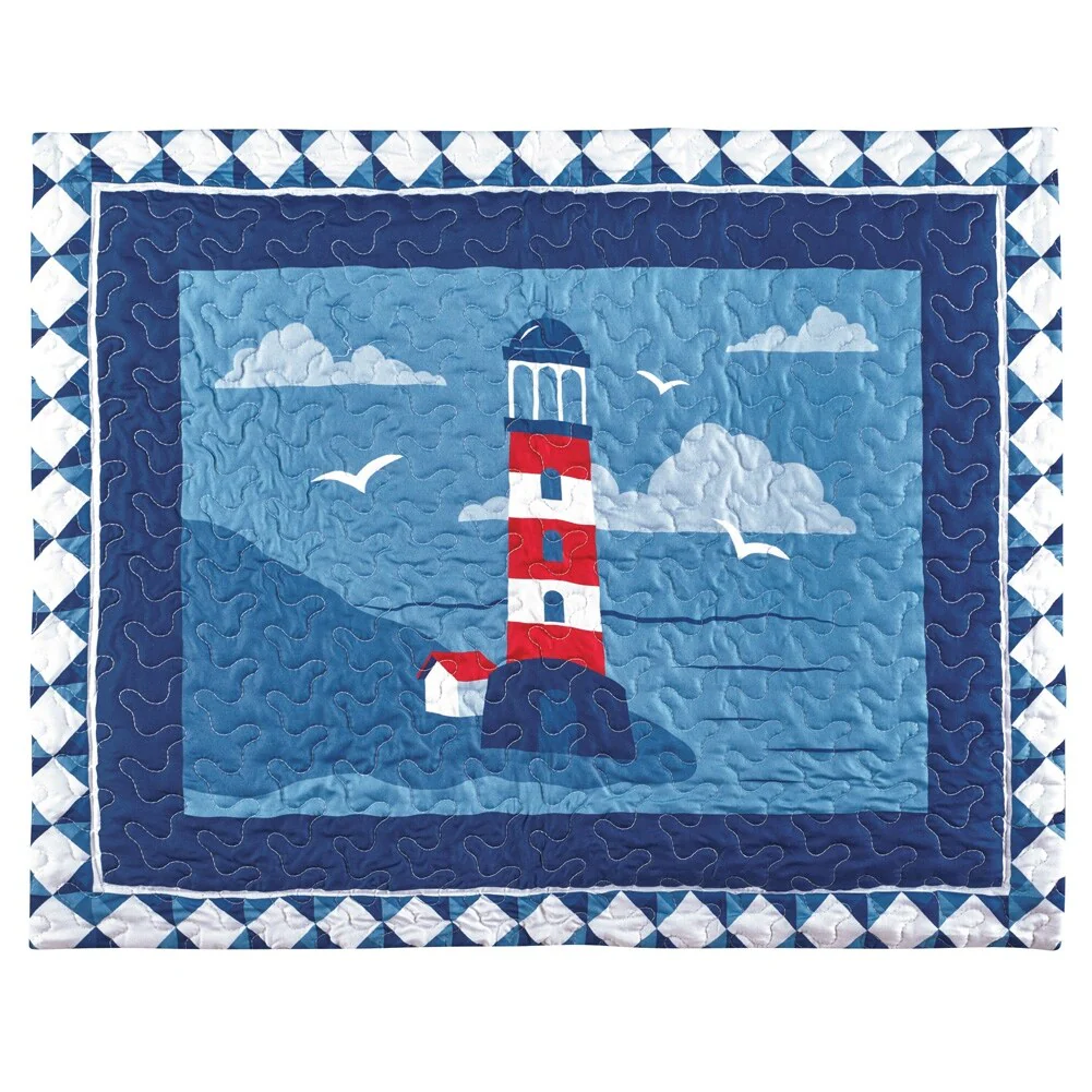 Classic Cape Cod Lighthouse Nautical Pillow Sham