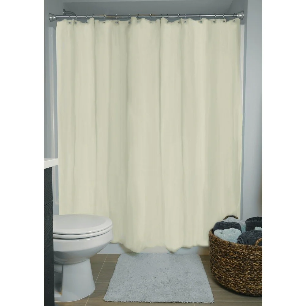 70x71-inch Cream Shower Curtain Liner