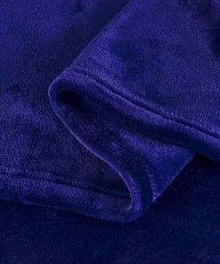 Large Solid Velvet Plush Fleece Blanket