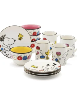 Lenox Chef Snoopy Dinnerware Dessert Set, Service for 4