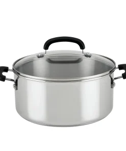 Farberware Brilliance Dutch Oven with Lid, 5 Quart, Stainless Steel - 5 Quart