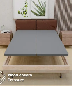 1.5-Inch Fully Assembled Bunkie Board For Mattress/Bed Support, Set Of 2 - Grey