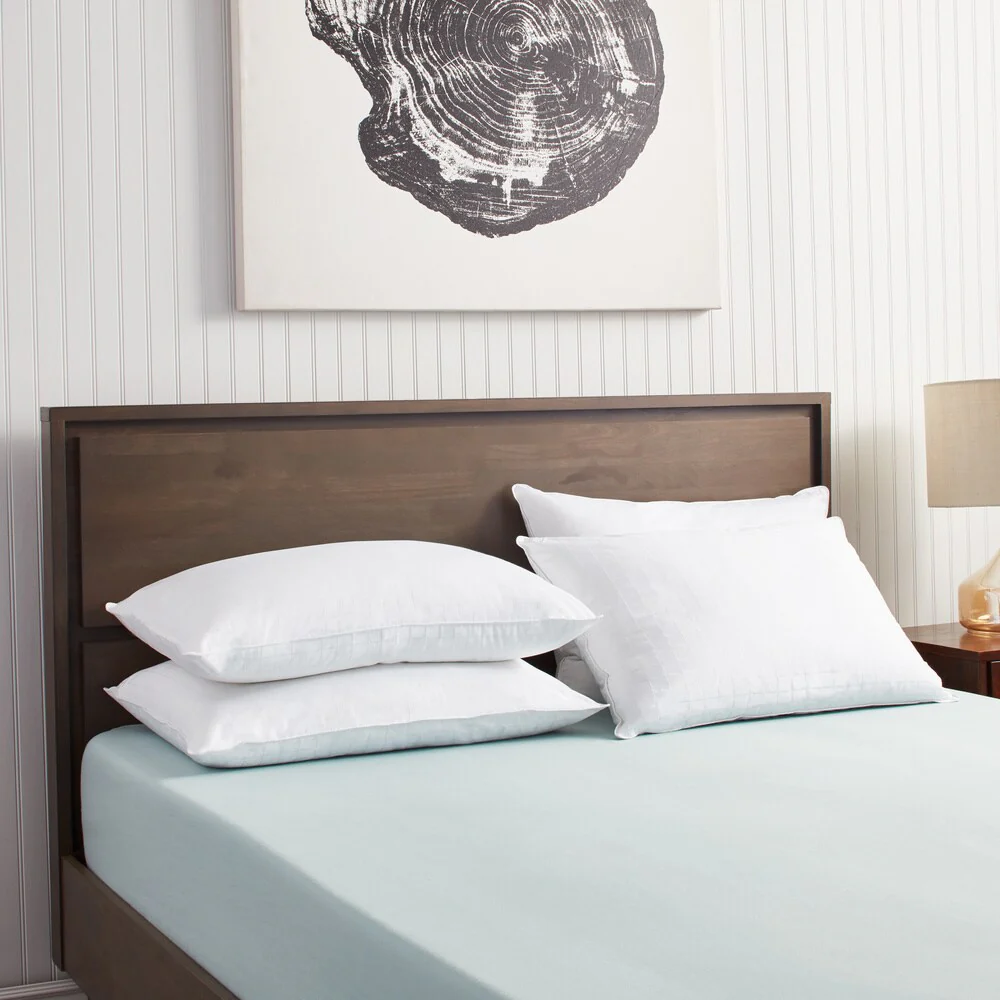 Cozy Classics Cotton Dobby Down Alternative Pillow (Set of 4)