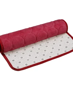 Bathroom Rug, Coral Fleece Bath Mat with Non-Slip Backing, Bath Rugs