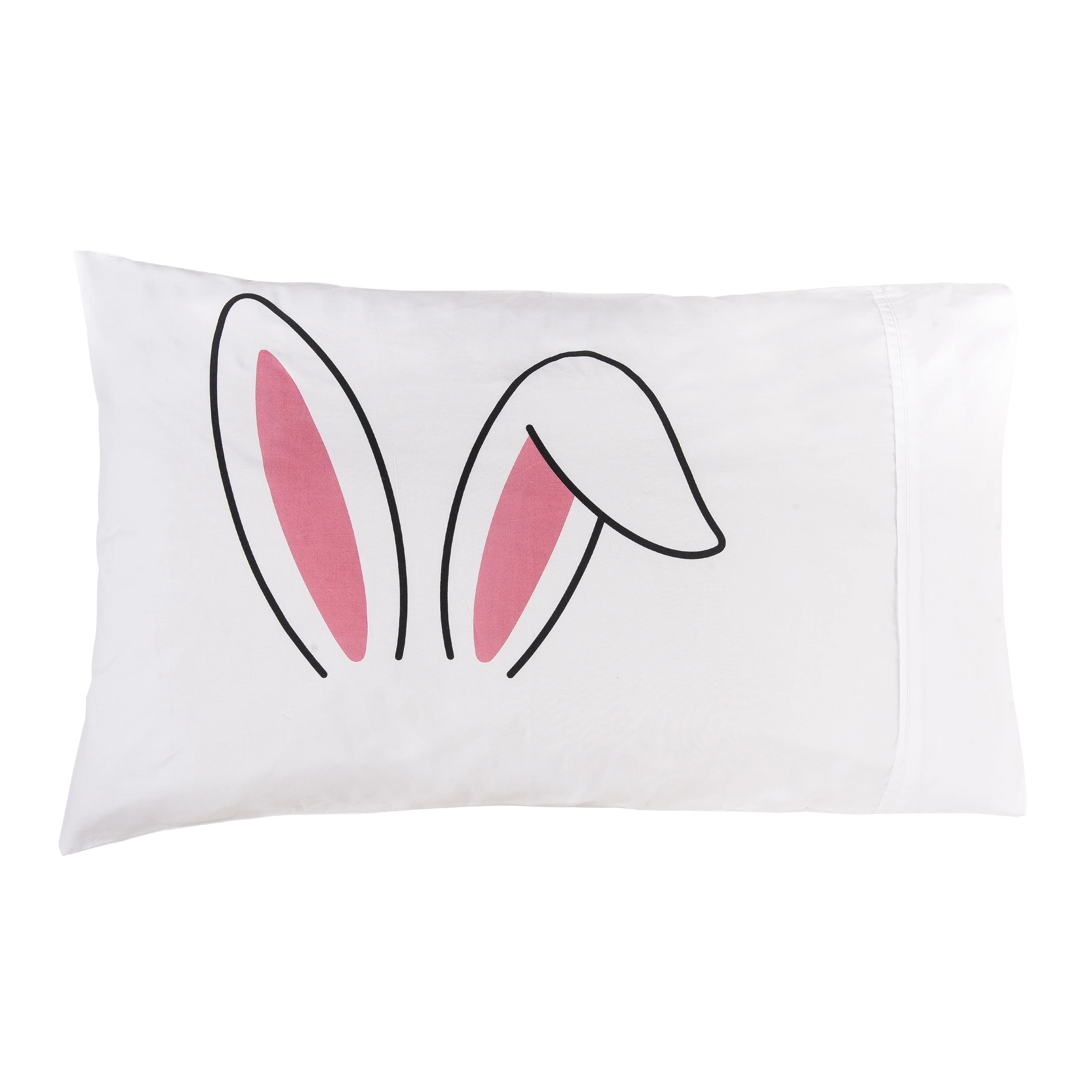 20" x 30" Bunny Ears Easter Spring Throw Pillowcase