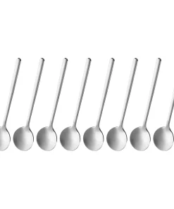 8pcs Espresso Spoons Stainless Steel Round Coffee Spoon