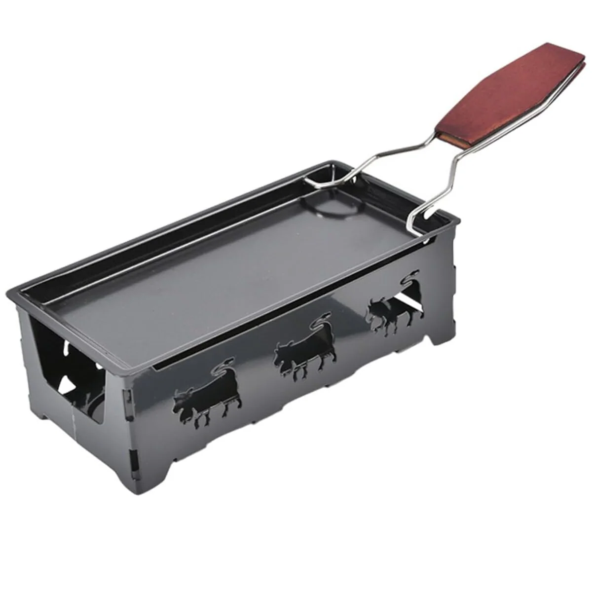 Cheese Raclette With Foldable Handle- Candlelight Cheese Melter Pan