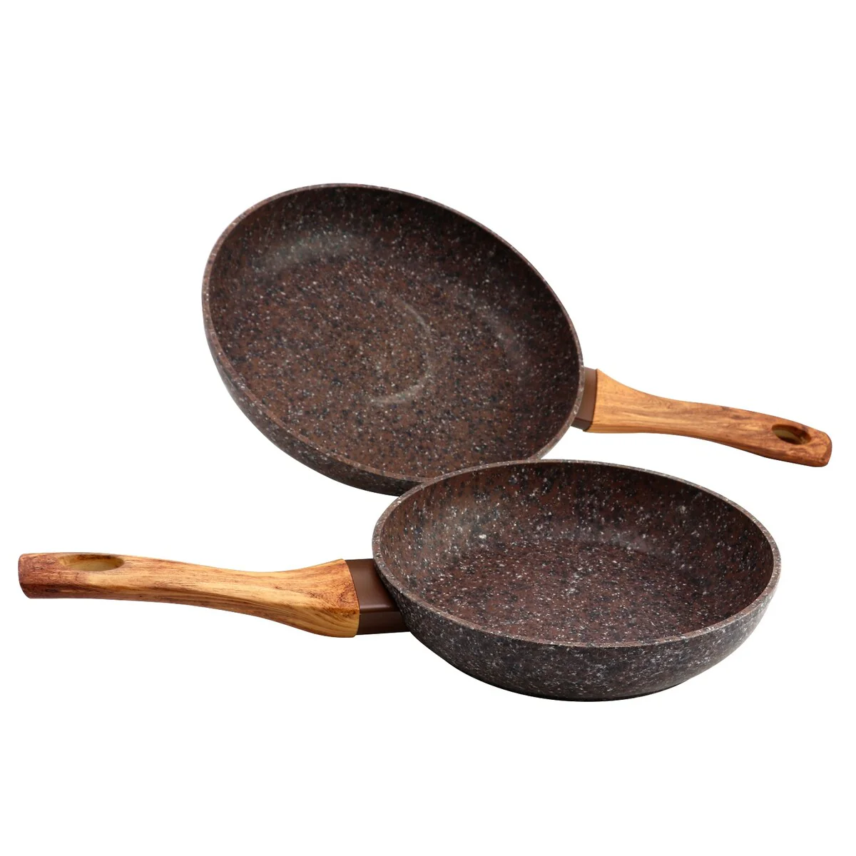 Gibson Home Orestano 2 Piece Frying Pan Set in Granite