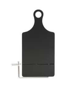 Acacia Wood Cheese Slicer with Stainless Steel End Grain - 13.3"L x 8.0"W x 0.8"H