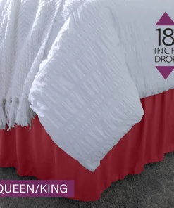 Home Details 18" Drop Wrap Around Bed Ruffle Queen/King