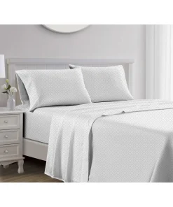 Jane 1000TC Cotton Sheet Set Silver Twin