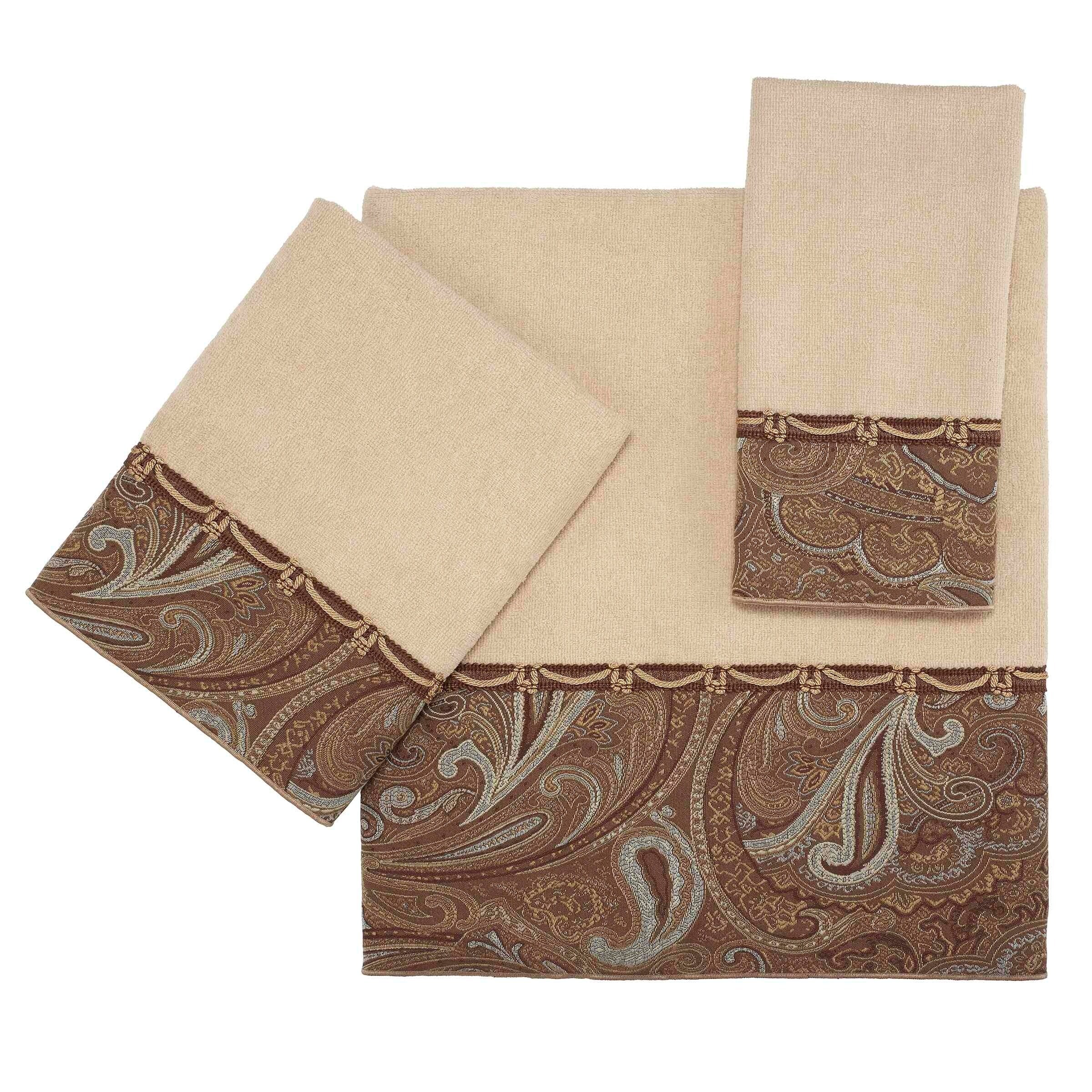Avanti Linens Bradford 3-Piece Towel Set - Towel 3pc Set - B/H/FT