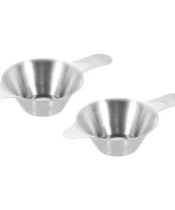 2 Pcs Tea Infuser Filter with Handle, Matte/Polished Loose Tea Steeper