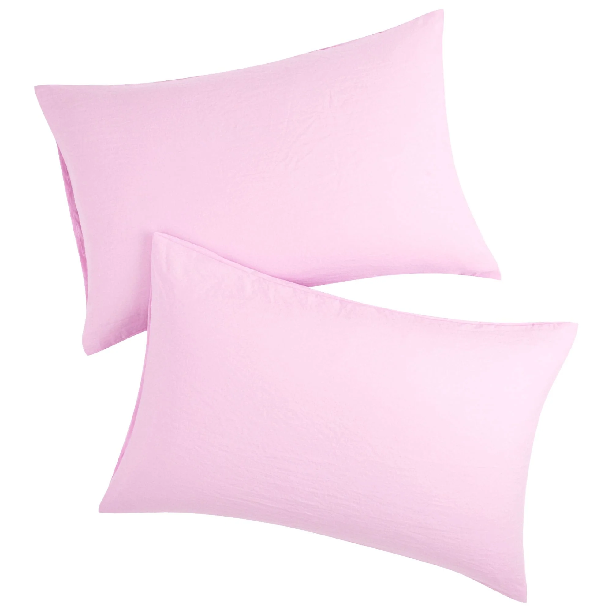 2Pcs Washed Microfiber Pillowcases Soft Envelope
