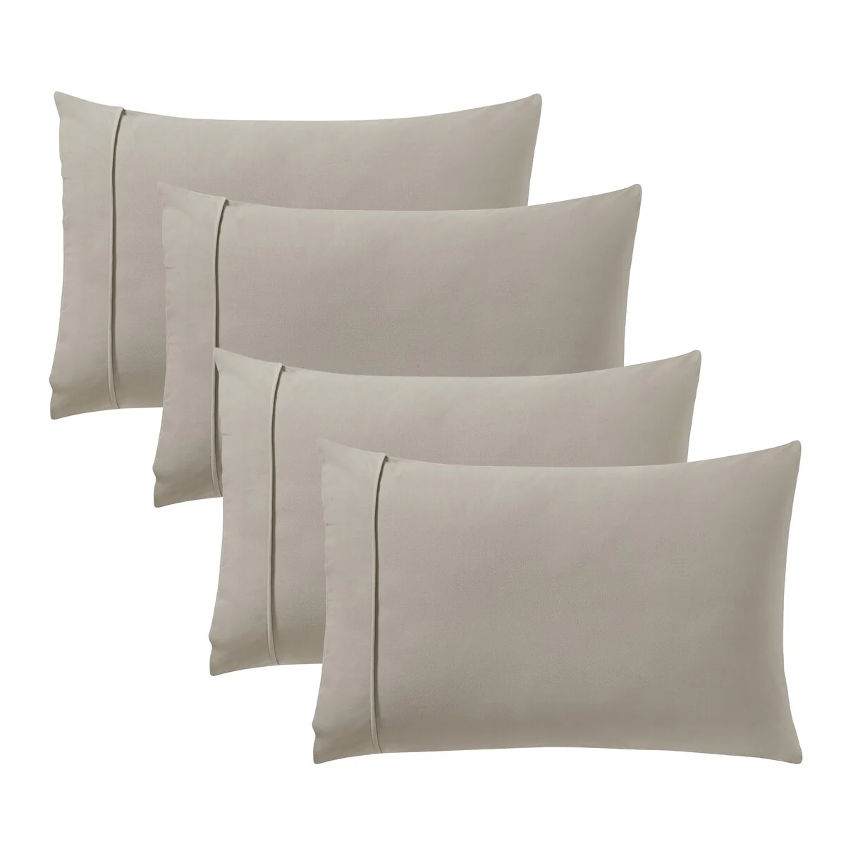 1500 Supreme Collection Microfiber Flannel Pillowcase 4 Pack
