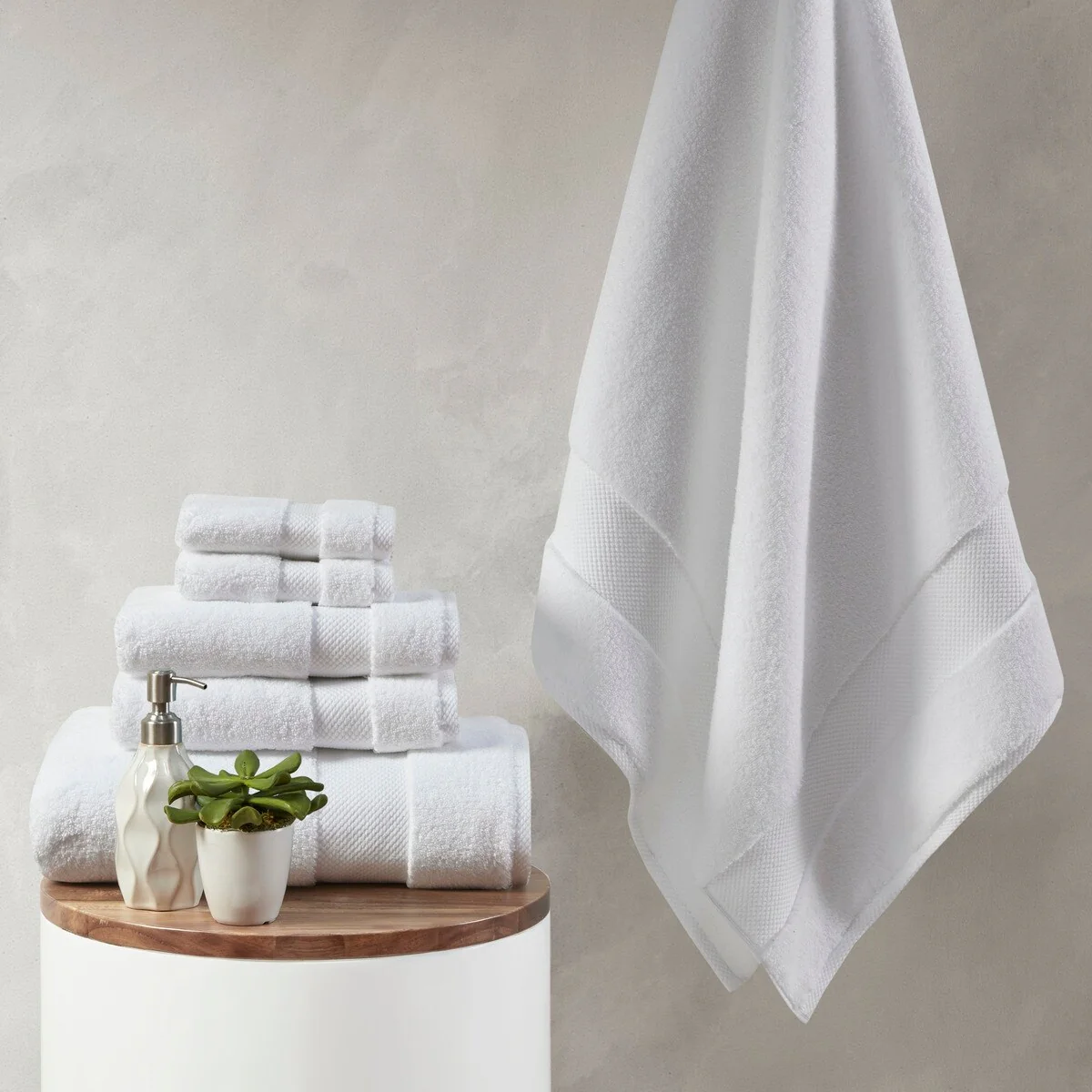 1000gsm One hundred percent Cotton 6 Piece Towel Set