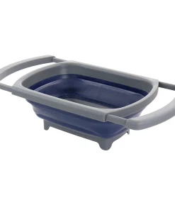 4 Quart Over the Sink Collapsible Silicone Strainer - One Piece