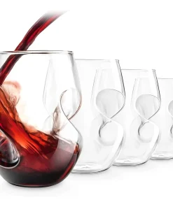 Final Touch Conundrum Red Wine Glasses Set of 4 - 16 oz