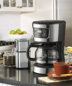 5-Cup Coffee Maker,Stainless Steel Coffee Brewer Machine - 8' x 11'