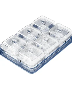 Elle Decor Acrylic Tray with 6 Clear Bowls