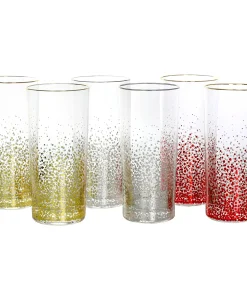 6 Piece 16 Ounce Glass Tumbler Set - 6 Piece 16oz Glasses