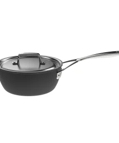 Demeyere Black 5 Stainless Steel with Ceramic exterior coating 2-qt Saucepan with Lid