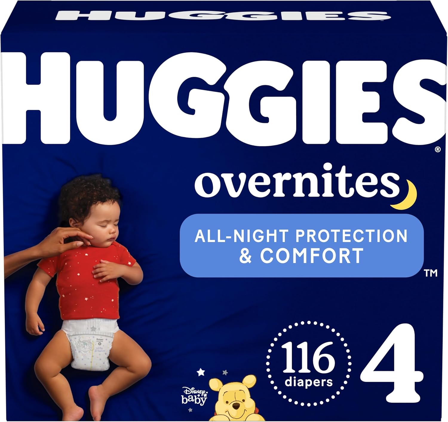 Huggies Size 5 Overnites Baby Diapers: Overnight Diapers, Size 5 (27+ lbs), 100 Ct (2 Packs of 50)