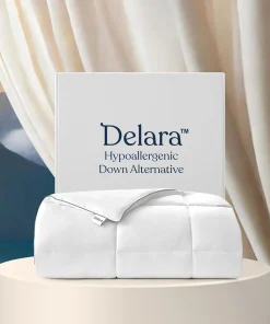 Delara Organic Cotton Down Alternative Microfiber Fill Duvet insert